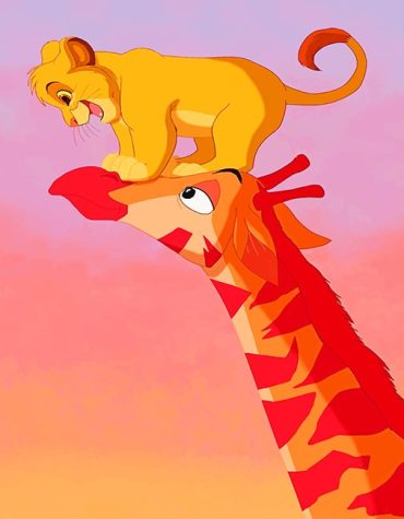 Cute Disney Simba Paint By Numbers