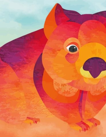 Adorable Wombat Animals Paint By Numbers