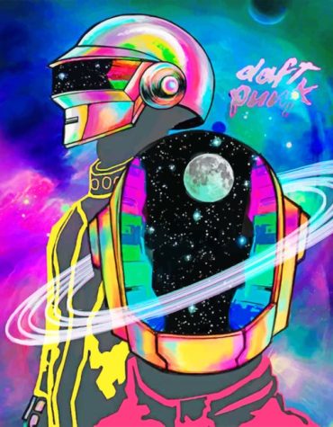 Colorful Daft Punk Illustration Paint By Numbers