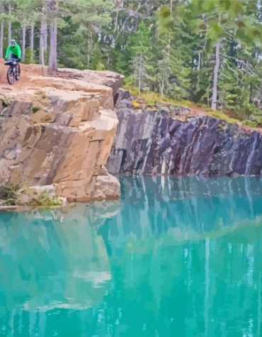 Dalarna Scenic Landscape Paint By Numbers