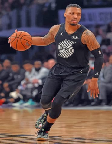 Damian Lillard Basketball Icon Paint By Numbers