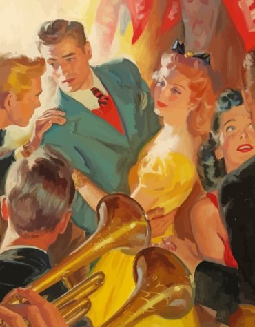 Vintage Dancing Party Paint By Numbers