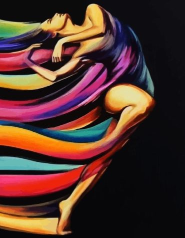 Dancing Woman Colorful Paint By Numbers