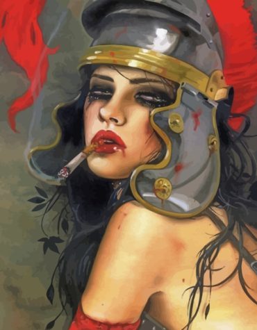 Dangerous Woman Smoking Paint By Numbers