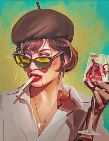 Dangerous Woman Smoking Paint By Numbers