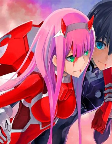 Zero Two Anime Paint By Numbers