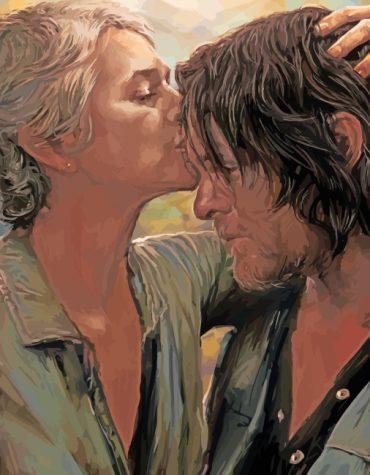 Daryl Dixon and Carol Walking Dead Paint By Numbers