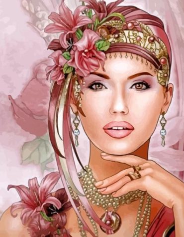 Art Deco Woman Paint By Numbers