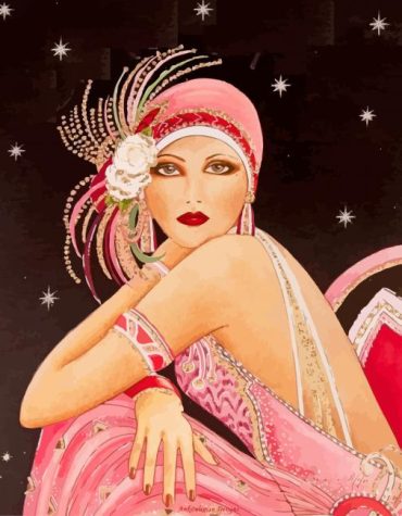 Deco Lady Elegance Paint By Numbers