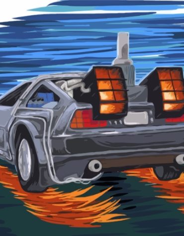 Delorean Future Cars Paint By Numbers