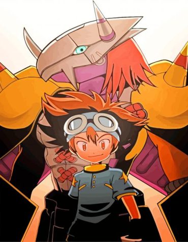 Digimon Adventure Tai Kamiya Paint By Numbers