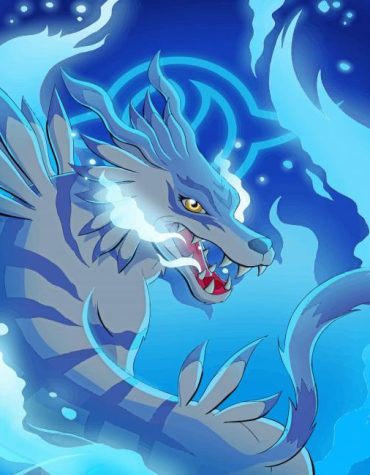Garurumon Anime Paint By Numbers