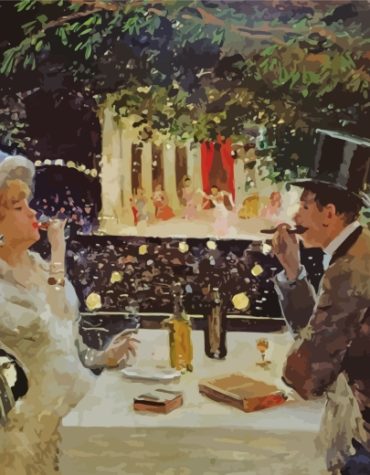 Dinner Scene at Les Ambassadeurs Paint By Numbers