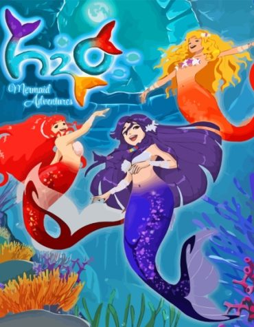 Disney H2O Mermaids Animation Paint By Numbers