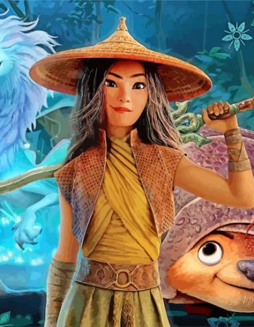 Disney Princess Raya Paint By Numbers