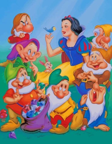 Snow White and Seven Dwarfs Adventure Paint By Numbers