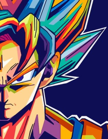 Dragon Ball Goku Pop Art Paint By Numbers