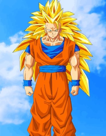 Son Goku Super Saiyan 3 Anime Paint By Numbers