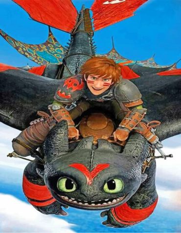 Toothless and Hiccup Adventure Paint By Numbers