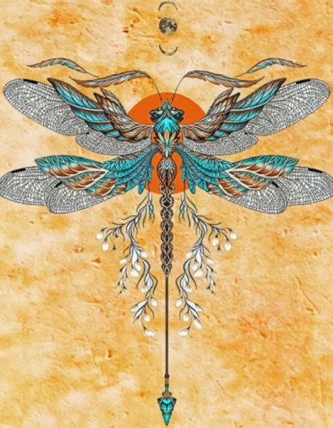 Dragonfly Themed Paint By Numbers