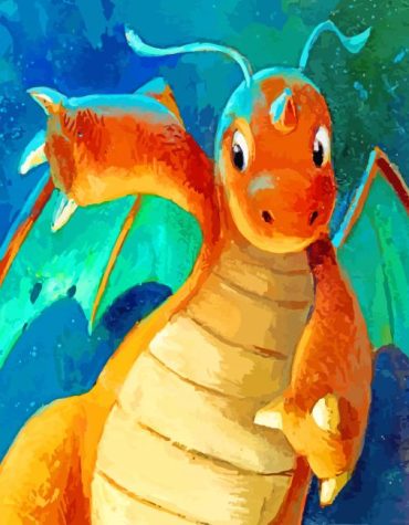 Dragonite Pokemon Painting Paint By Numbers