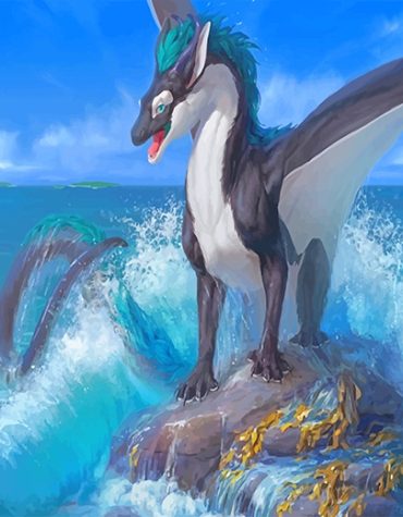 Ocean Dragon Fantasy Paint By Numbers