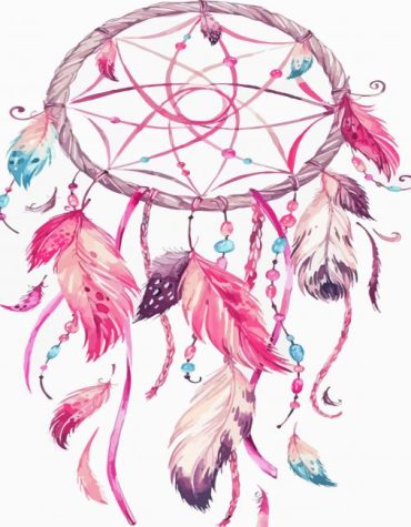 Pink Dream Catcher Art Paint By Numbers