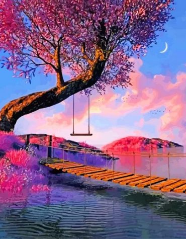 Dreamy Hokkaido Landscape Paint By Numbers