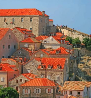 Dubrovnik Cityscape Paint By Numbers