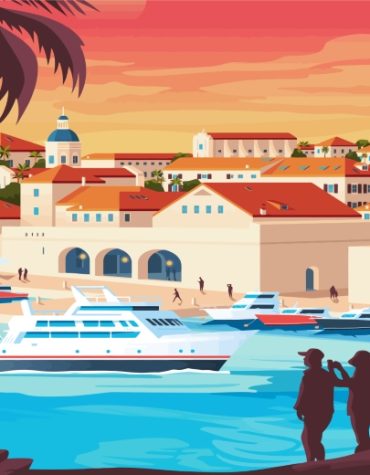 Dubrovnik Cityscape Paint By Numbers