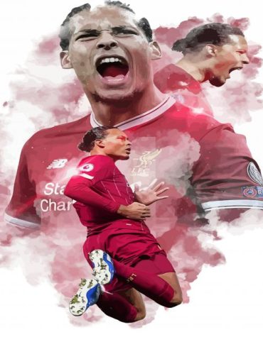 Virgil Van Dijk Sports Paint By Numbers
