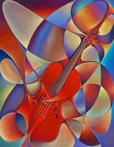 Abstract Violin Mastery Paint By Numbers