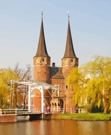 Delft Eastern Gate Landmark Paint By Numbers