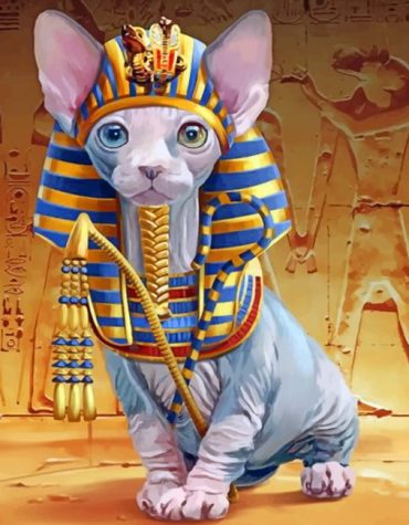 Majestic Egyptian Cat Paint By Numbers