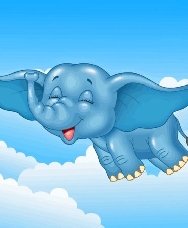 Whimsical Flying Elephant Paint By Numbers