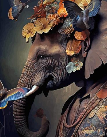 Majestic Elephant Paint By Numbers
