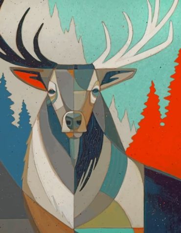 Colorful Elk Pop Art Paint By Numbers