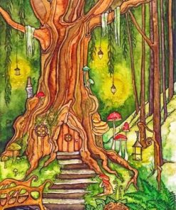 Fantasy Forest Escape Paint By Numbers