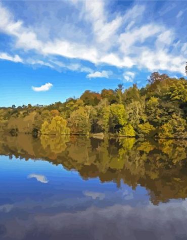 Serene England Landscape Paint By Numbers