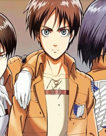 Eren Mikasa Attack on Titan Paint By Numbers