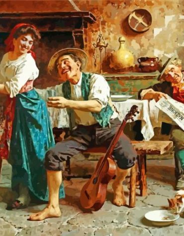 Eugenio Zampighi Family Moments Paint By Numbers