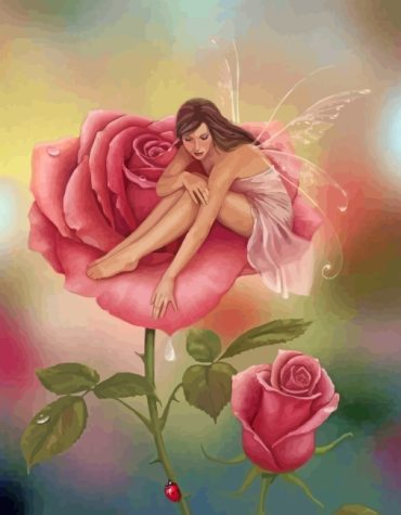 Fantasy Pink Roses Paint By Numbers