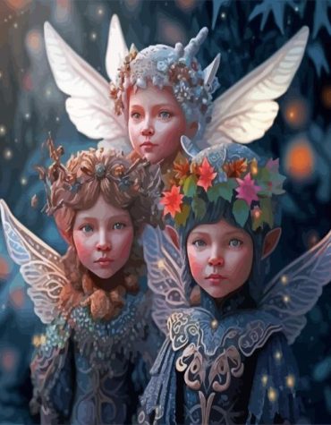 Magical Fairy Angels Paint By Numbers