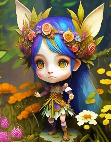 Enchanted Fairy Girl Paint By Numbers