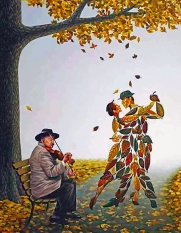 Autumn Lovers Dancing Paint By Numbers
