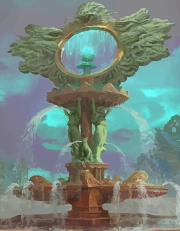 Fantasy Fountain Paint By Numbers