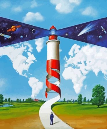 Olbinski Lighthouse Masterpiece Paint By Numbers