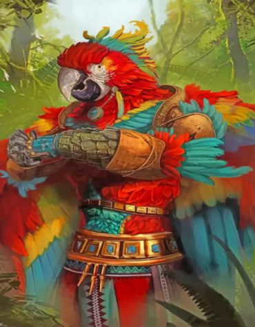 Fantasy Parrot Adventure Paint By Numbers
