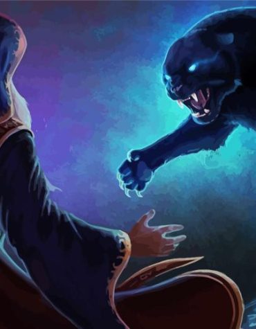 Dark Tiger Fantasy Paint By Numbers