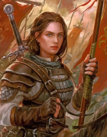 Fantasy Female Warrior Scene Paint By Numbers